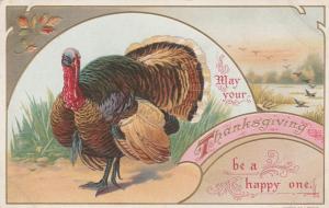 May Thanksgiving be Happy - Turkey Greeting - Wessler  - DB