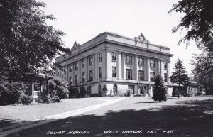 Iowa Ames West Union Court House Real Photo