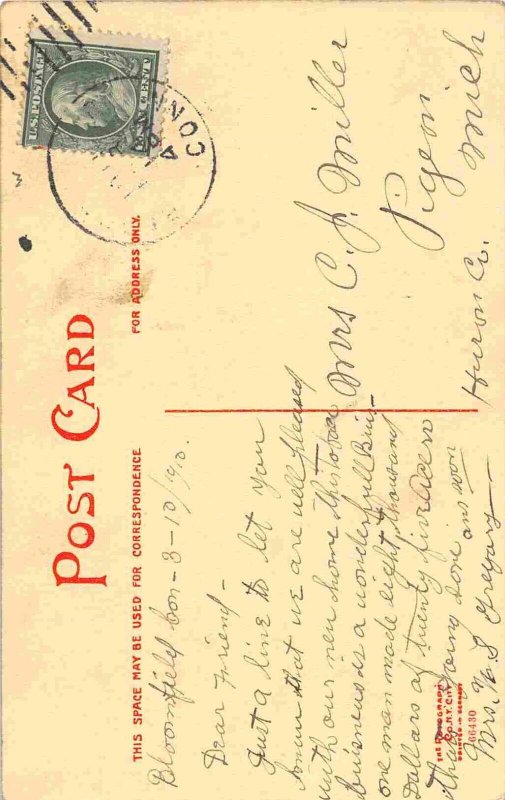 Congregational Church Windsor Connecticut 1910 postcard