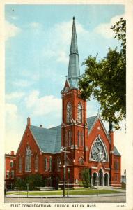 MA - Natick.  First Congregational Church