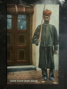 Mint India Castes Picture Postcard PPC The Chow Kidar Night Watch