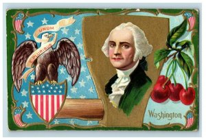 c.1910 Patriotic Eagle George Washington Winsch Embossed #2 P163 