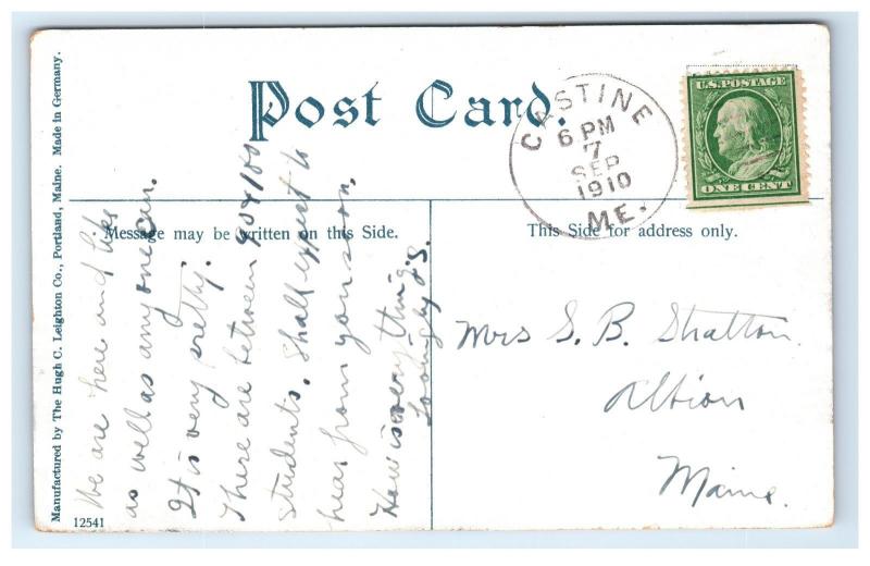 Postcard Castine House, Castine, Maine ME 1910 D3