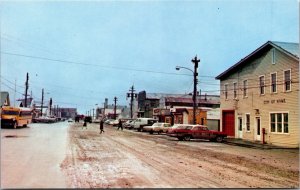 Postcard Main Street and City Hall in Nome, Alaska~590