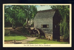 Sandwich, Massachusetts/MA Postcard, The Old Dexter Grist Mill, Cape Cod, 1963!