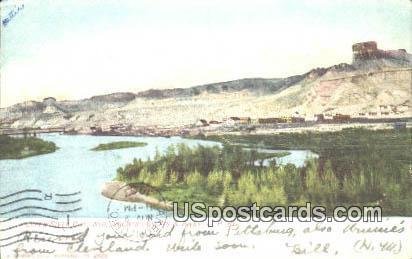 Bluffs & River, UP Ry - Green River City, Wyoming