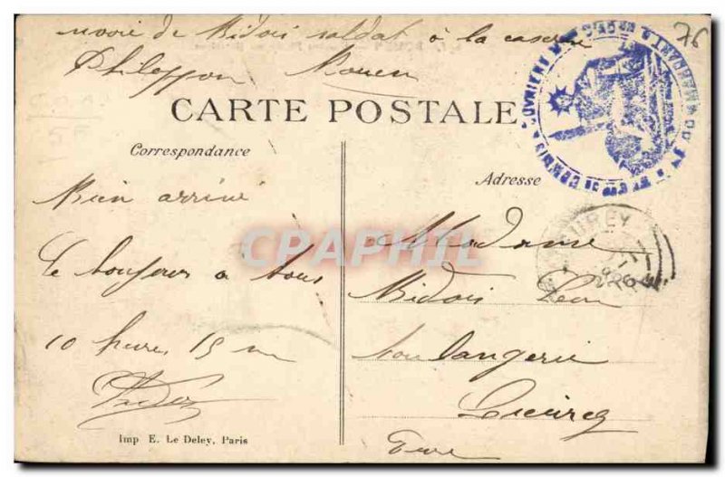 Old Postcard Rouen Army Barracks Philippon