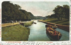 Netherlands Den Haag The Hague Het Kanaal Vintage Postcard 03.74