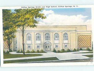 Pre-Chrome HIGH SCHOOL SCENE Adirondacks - Clifton Springs New York NY AG6910