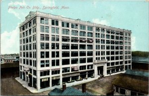 Postcard MA Springfield Phelps Publishing Company Building ~1910 H21