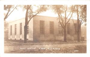 E32/ Caro Michigan Mi Real Photo RPPC Postcard c30s U.S. Post Office