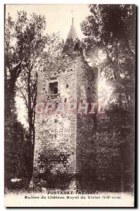 Postcard Ancient Ruins Fontenay Tresigny royal castle of Vivier