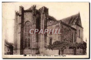 Postcard Old St Yrieix Haute Vienne Bedside of the Church