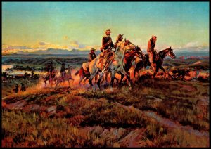 Men of the Open Range Charles Marion Russell Painting