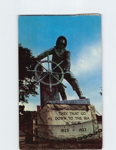 Postcard Fisherman's Memorial, Gloucester, Massachusetts