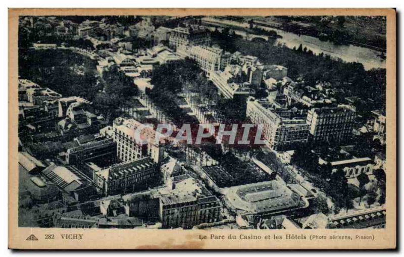Old Postcard Vichy Pare Casino and Hotels