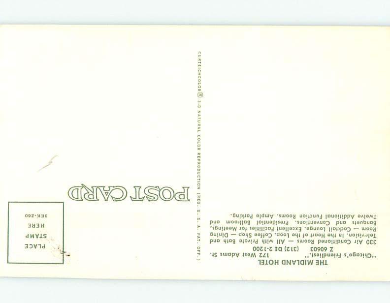 Pre-1980 HOTEL SCENE Chicago Illinois IL G9995