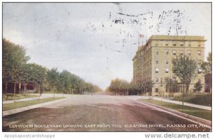 Missouri Kansas City Linwood Boulevard Looking East From The Elesmere Hotel 1909