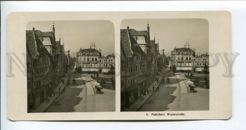 3107264 GERMANY Padeborn Westerstrasse Vintage STEREO PHOTO