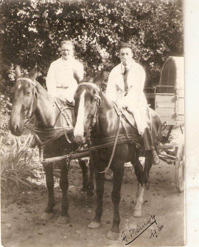 Horsemen. Coach  Old photograph (not postcard back)