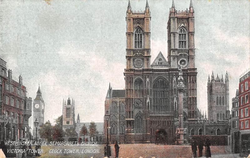 uk21585 westminster abbey st margarets church victoria and clock tower london uk