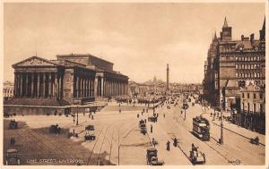 uk17362 ime street liverpool  real photo uk tramway