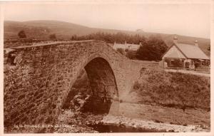 GLEN LETHNOT ANGUS SCOTLAND UK OLD BRIDGE~H G WILLIAMS REAL PHOTO POSTCARD