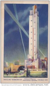 Havoline Thermometer 1933 Chicago World's Fair