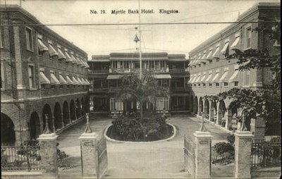 Kingston Jamaica Myrtle Bank Hotel No 19 c1910 Postcard