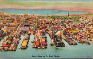 Maine Portlaand Aerial View
