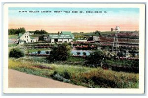 c1920's Sleepy Hollow Gardens Henry Field Seed Co. Shenandoah Iowa IA Postcard