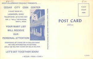 Cedar City Coin Center Advertising Unused 