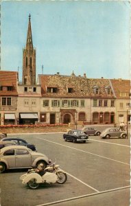 Postcard; Bad Dürkheim Germany, Fancy Scooter & Volkswagen Beetles