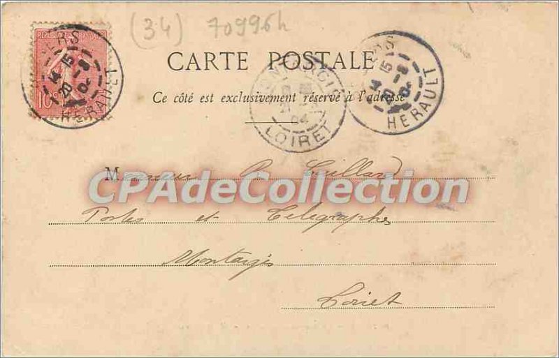 Postcard Old Mill Beziers Cordier