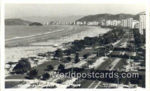 Real Photo Vista de Betra Mar Santos Brazil Unused 