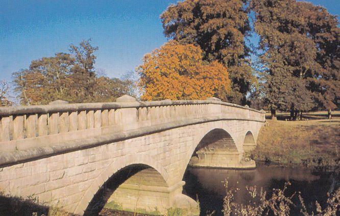 Knaresborough Ribston Park Bridge Over River Large Postcard