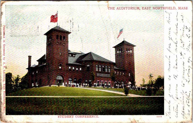 Postcard ARENA SCENE Northfield Massachusetts MA AM6280