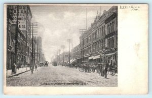 LITTLE ROCK, Arkansas AR~ MAIN STREET Scene South from 3rd Street 1900s Postcard