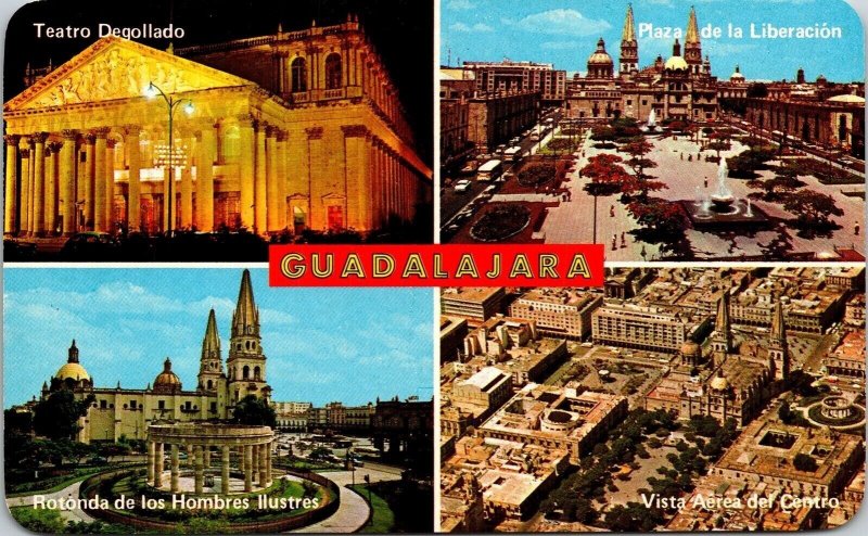 Guadalajara Teatro Degollado Plaza De La Liberacion Jalisco Mexico Postcard UNP 