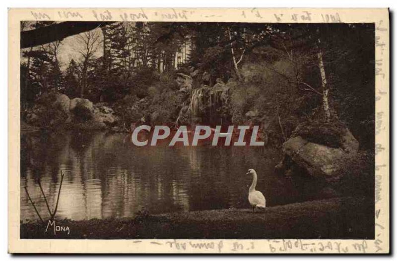 Old Postcard From Paris Wood Boutagne The Longchamp Cascade