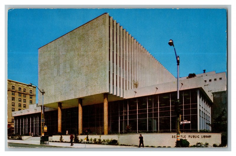 Seattle Public Library Seattle Washington Vintage Standard View Postcard