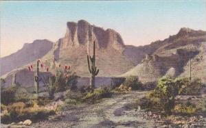 Arizona Superstition Mountain The Purple Trail Albertype