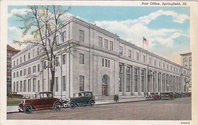 Illinois Springfield Post Office Curteich