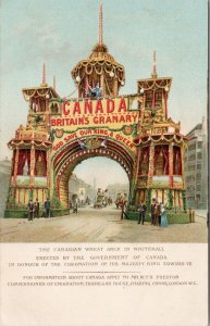 Canada Britains Granary Wheat Arch Whitehall UK Emigration TUCK Postcard F34