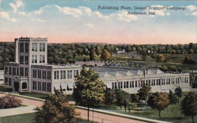 Indiana Anderson Publishing Plant Gospel Trumopet Company Curteich