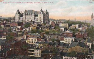 New York Albany View Of City From Cathedral Tower 1909