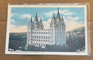 UNUSED .01 POSTCARD - THE MORMON TEMPLE, SALT LAKE CITY, UTAH