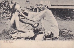 India Typical Native Hindu Barber