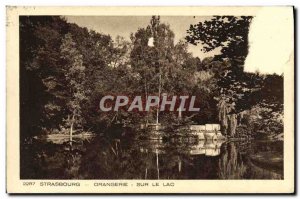 Old Postcard Strasbourg Orangerie on Lake