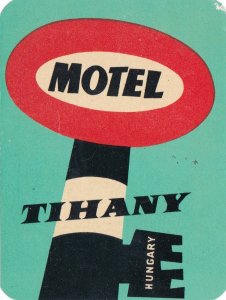 Hungary Tihany motel Tihany Vintage Luggage Label sk3866